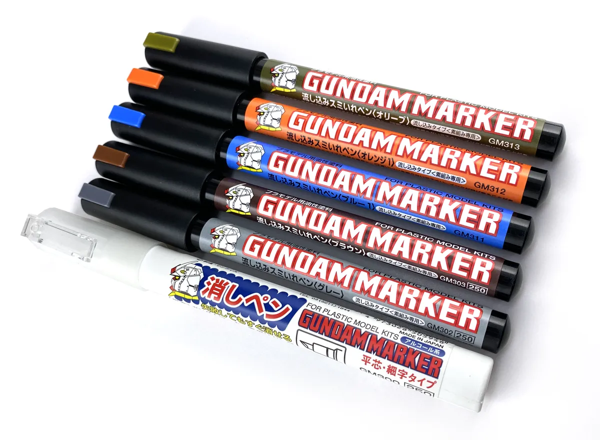Gundam Marker Extra Thin Type for Panel Lines Set GMS122